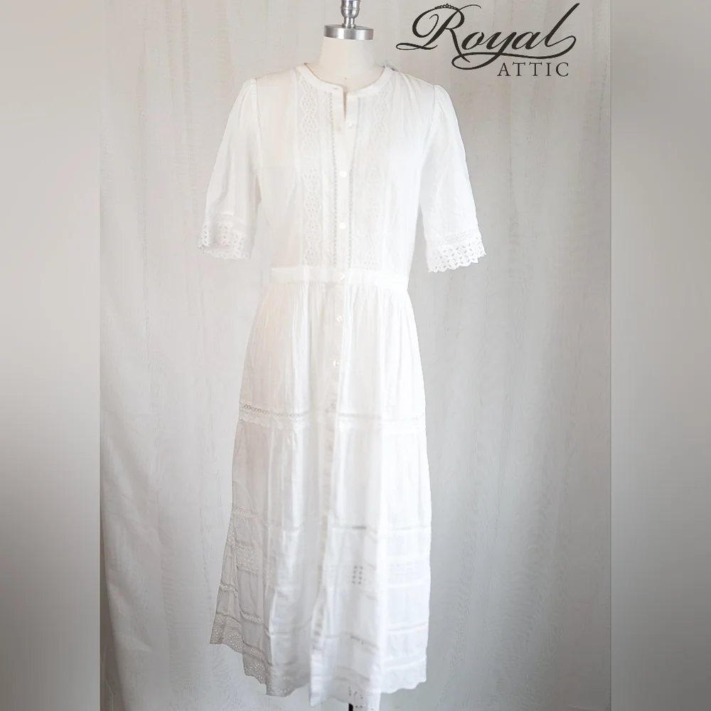 GAP White Lace Midi Dress - Picture 2 of 5